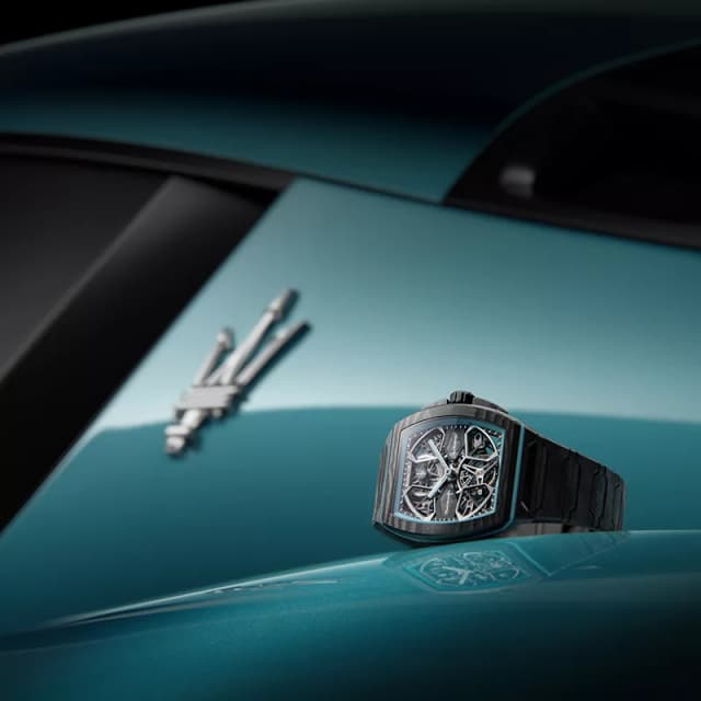 تعاون مازيراتي وبيانشيه لإطلاق ساعة ألترافينو الفاخرة بمناسبة الذكرى المئوية لشعار الرمح الثلاثي
